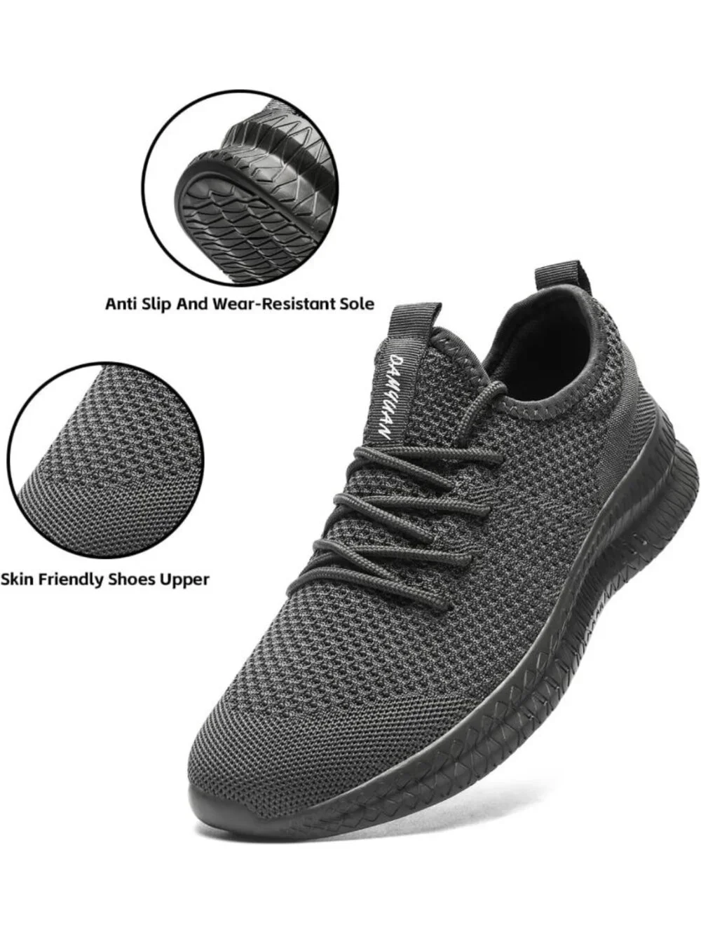 Lightweight Slip-On Running Shoes for Women - Breathable Athletic Sneakers for - Picture 3 of 6